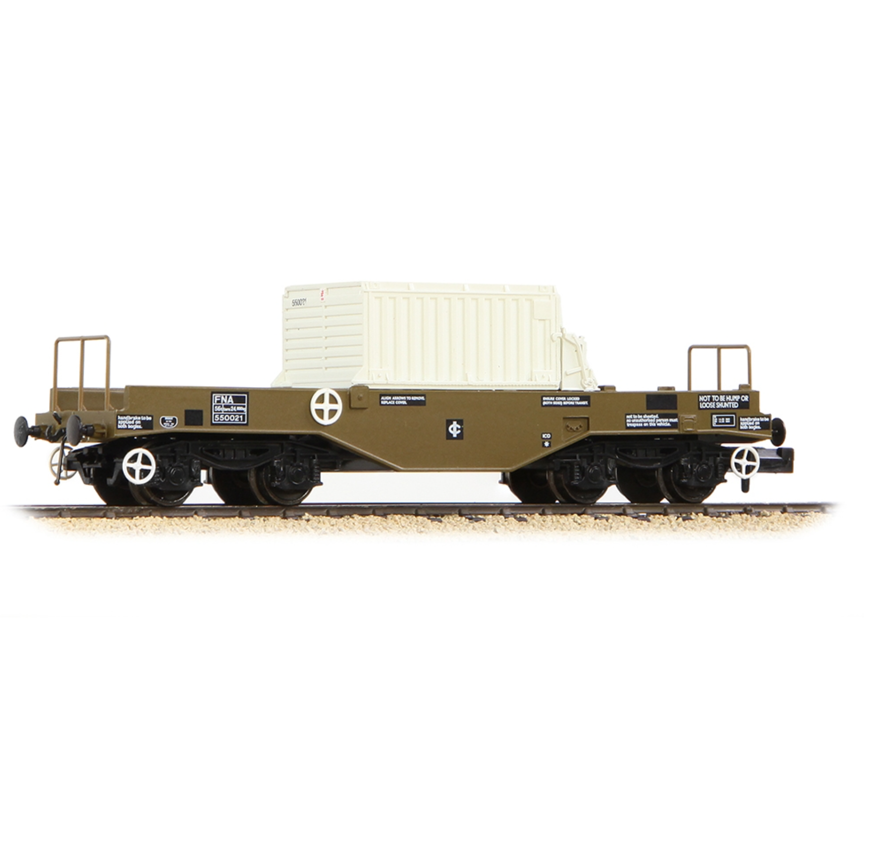 BR FNA Nuclear Flask Wagon with Flat Floor with Flask