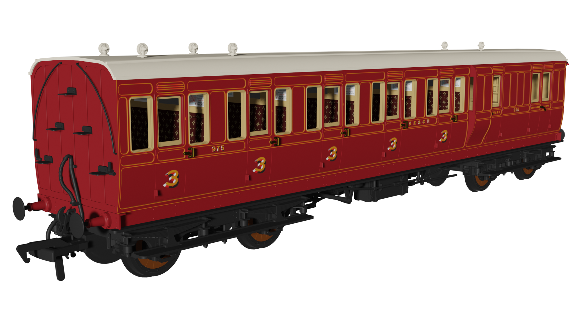 SECR ‘Evolution’ Non-Corridor Brake Third No.975