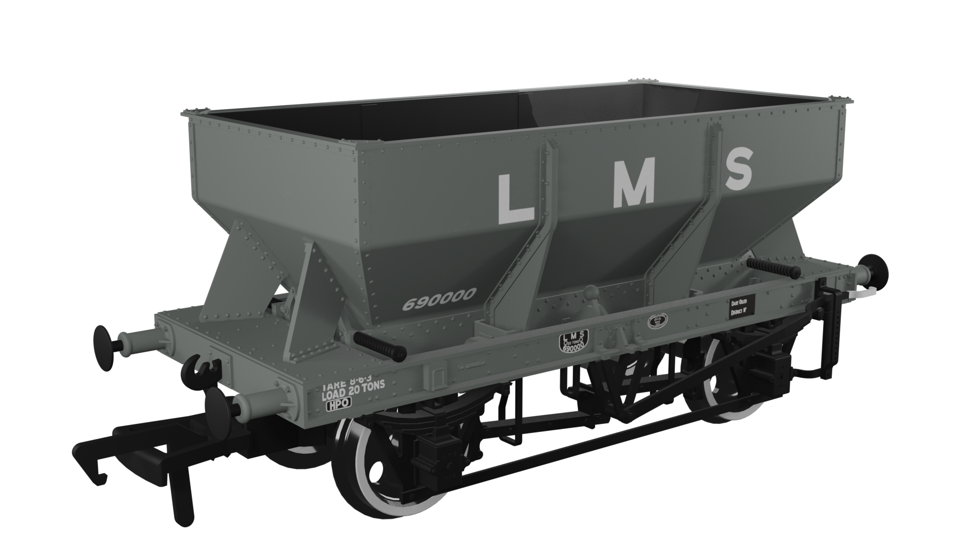 LMS Iron Ore Hopper - LMS (pre-36) No.690000
