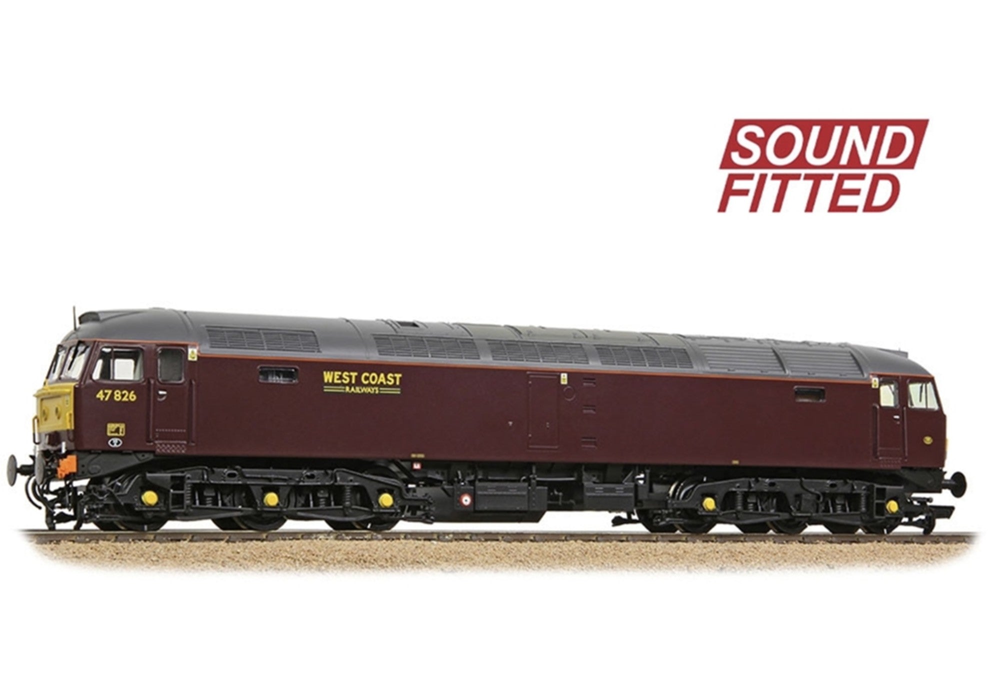 35-431SF - Class 47/4 47826 WCRC Maroon Diesel Locomotive - DCC Sound