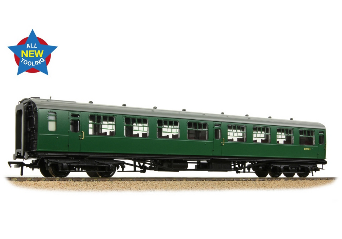 34-826 SR Bulleid Second Open 15" Vents BR (SR) Green