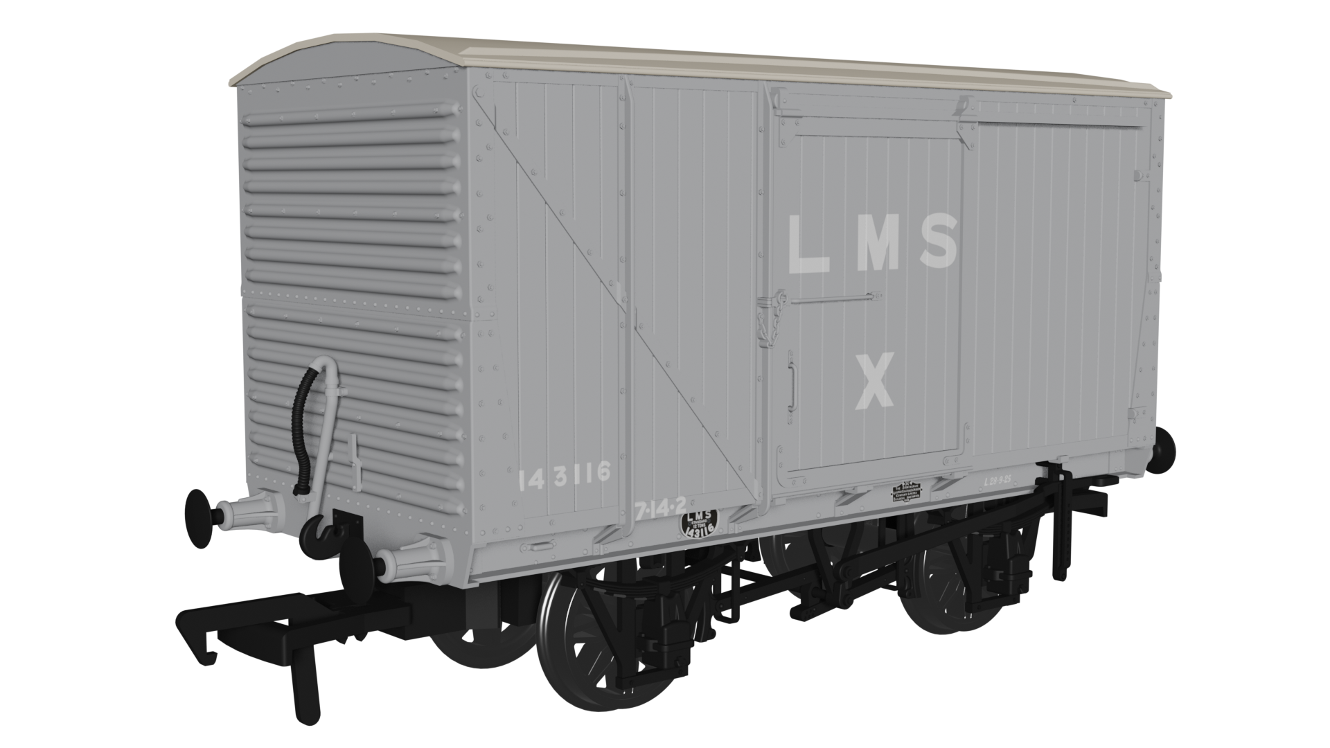 970002 - LMS D1663 Van - LMS (pre-36) No.143116