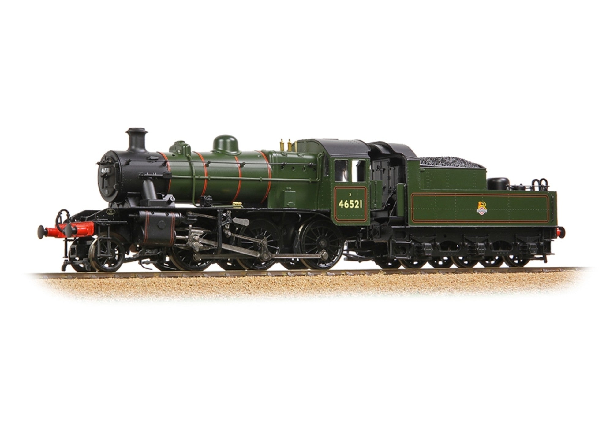 32-831 - LMS Ivatt 2MT 46521 BR Lined Green (Early Emblem)