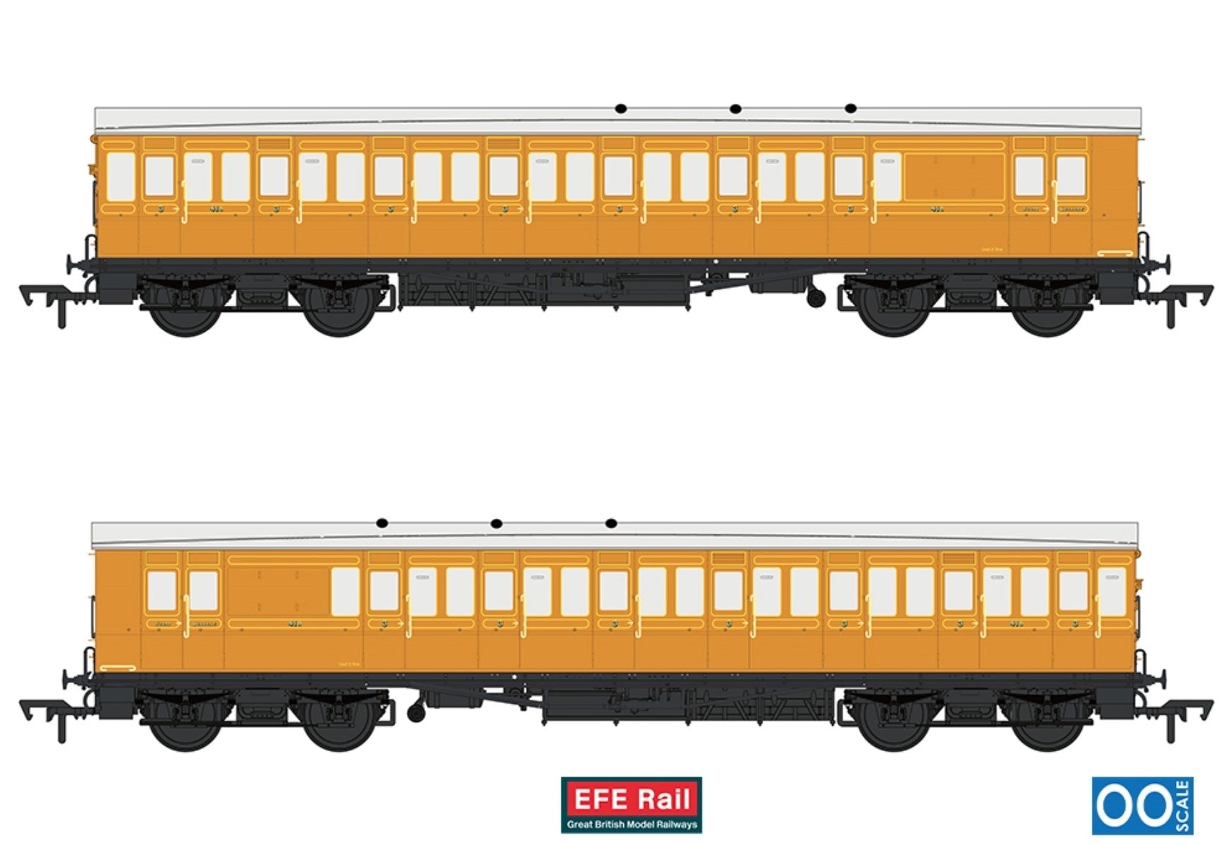 54ft non-Corridor Brake Third Lined Teak