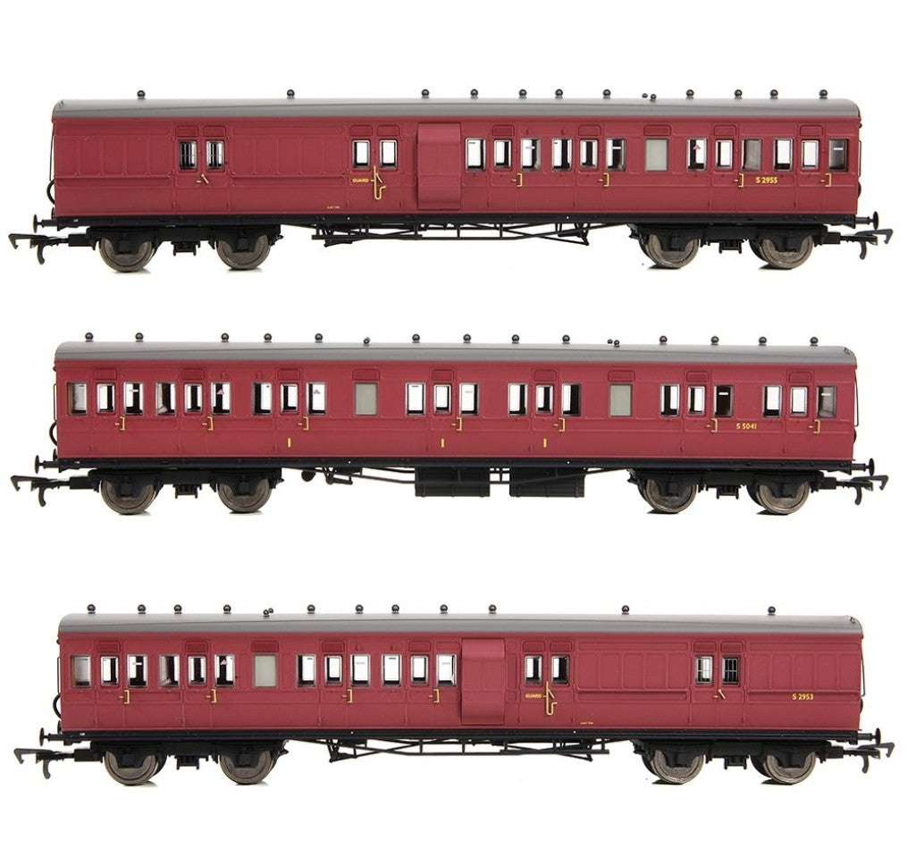 LSWR Cross Country 3-Coach Pack BR Crimson