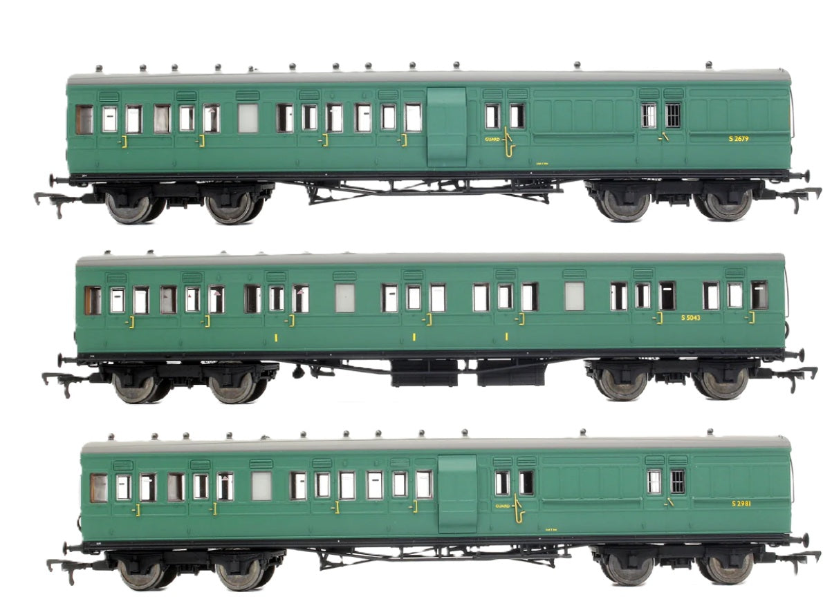 LSWR Cross Country 3-Coach Pack BR (SR) Green