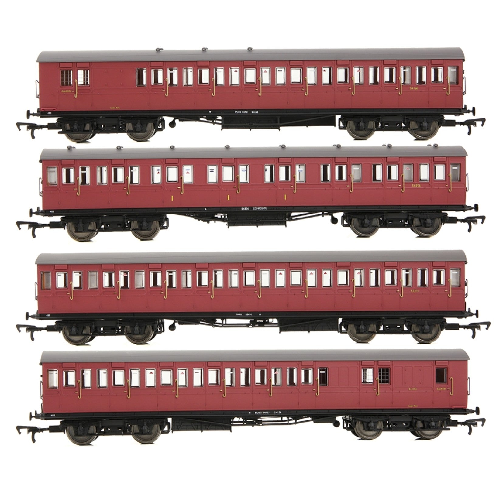 LBSCR 54ft 'Isle of Wight' 4-Coach Pack BR Crimson