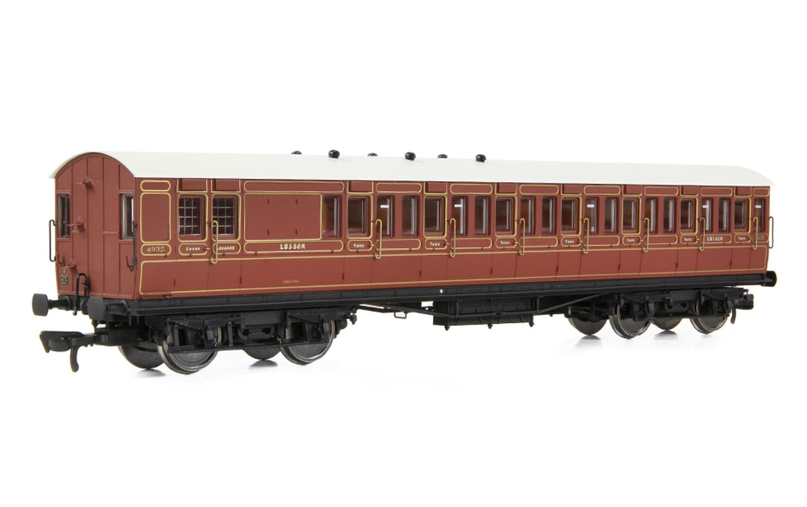 E86025 - 54ft non-Corridor Brake Third LBSCR Raw Umber