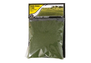 Static Grass 2mm Dark Green