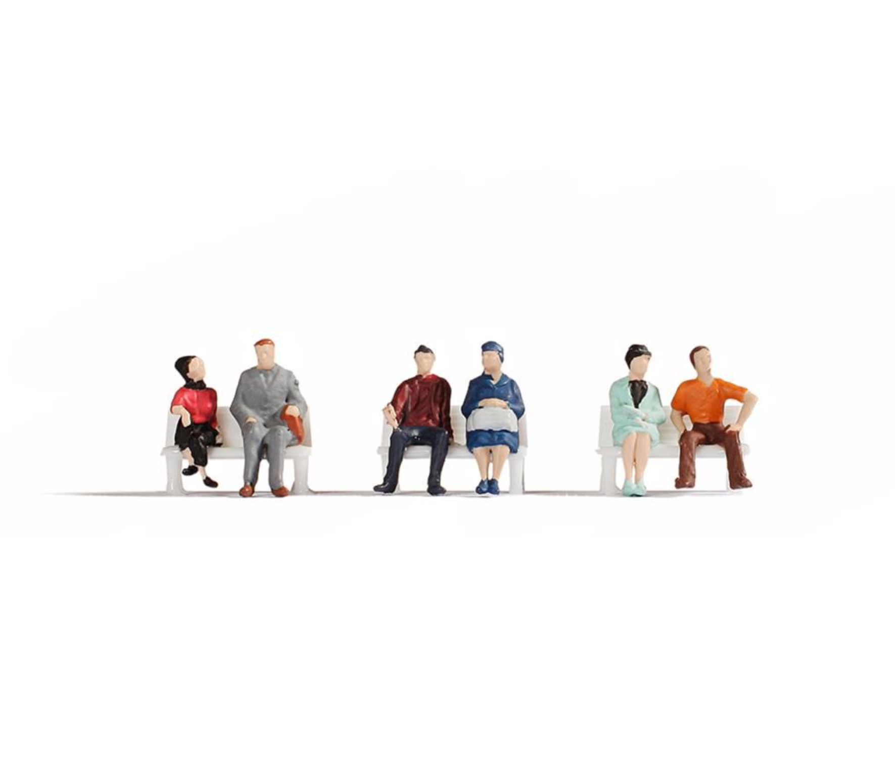 Sitting People (6) Hobby Figure Set