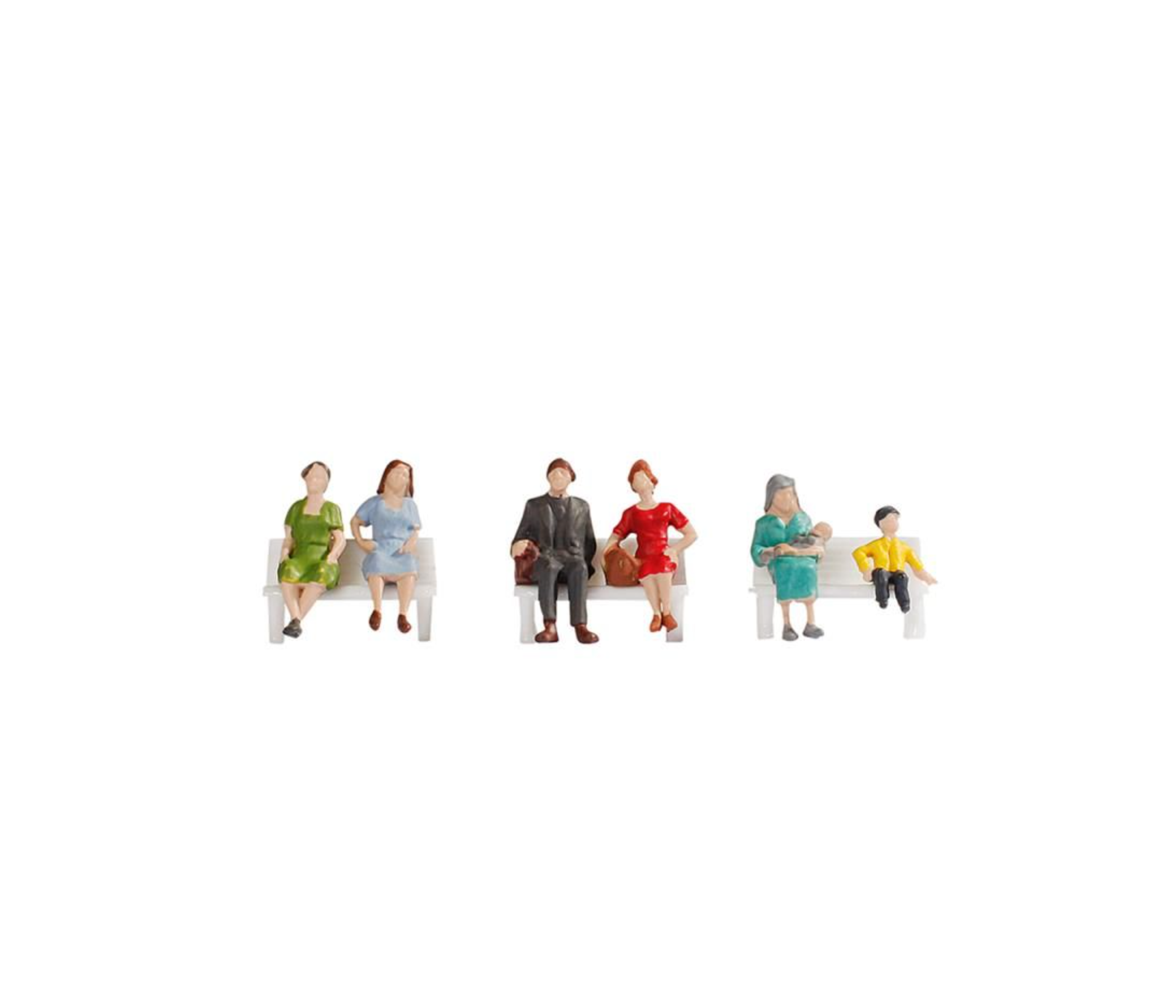 Sitting People (6) Hobby Figure Set