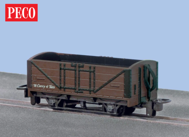 4 Wheel Open Wagon Brown unlettered