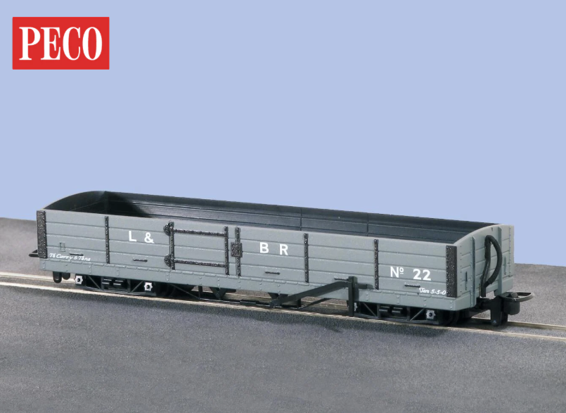 L&BR Bogie Open Wagon No.22 L&B Grey