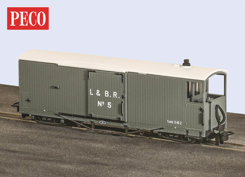 L&B 8 Ton Brake Van - L&B Grey Livery