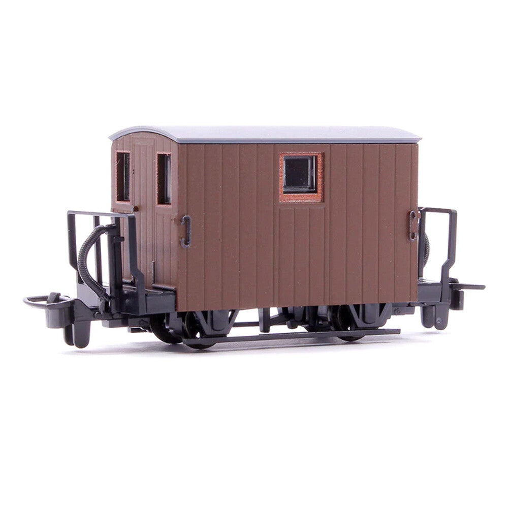 Ffestiniog 4 wheel 2 Balcony Brake Van Brown