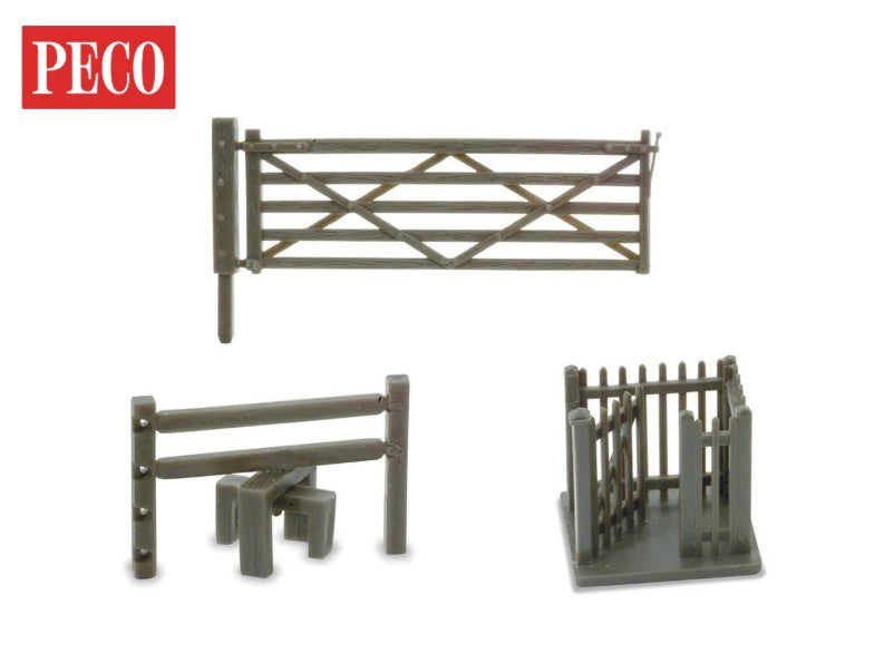 3 Field Gates, 3 Stiles and 1 Wicket Gate
