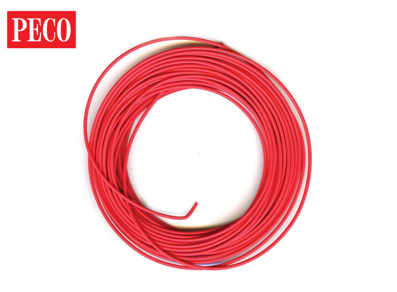 PL-38R - Electrical Wire, Red, 3 amp, 16 strand