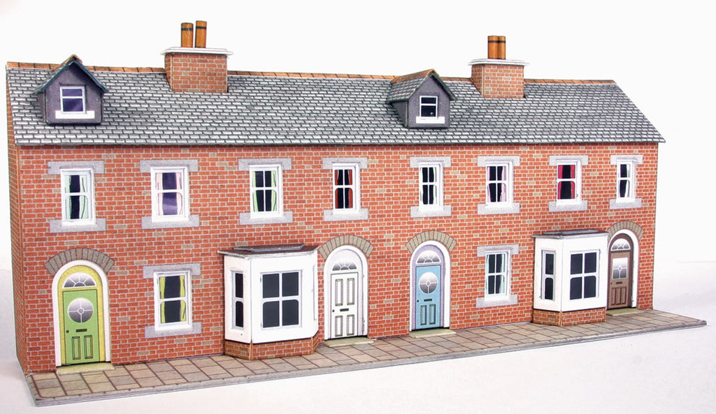 PN174 - N Gauge Brick Terrace House Fronts