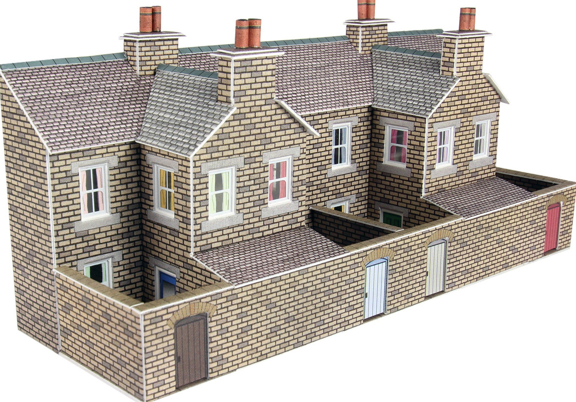 PN177 - Low Relief Terraced House Backs Stone