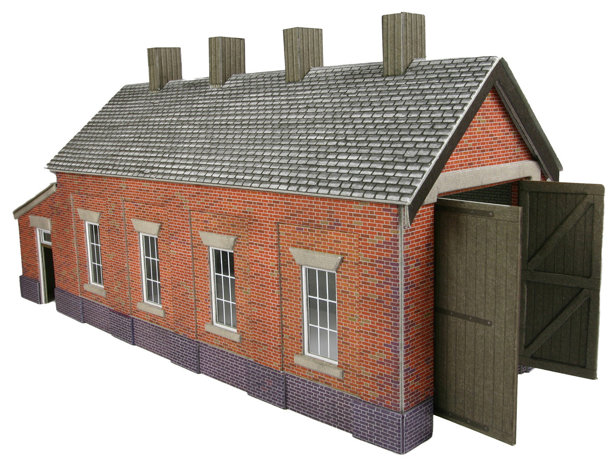 Single Track Engine Shed Red Brick