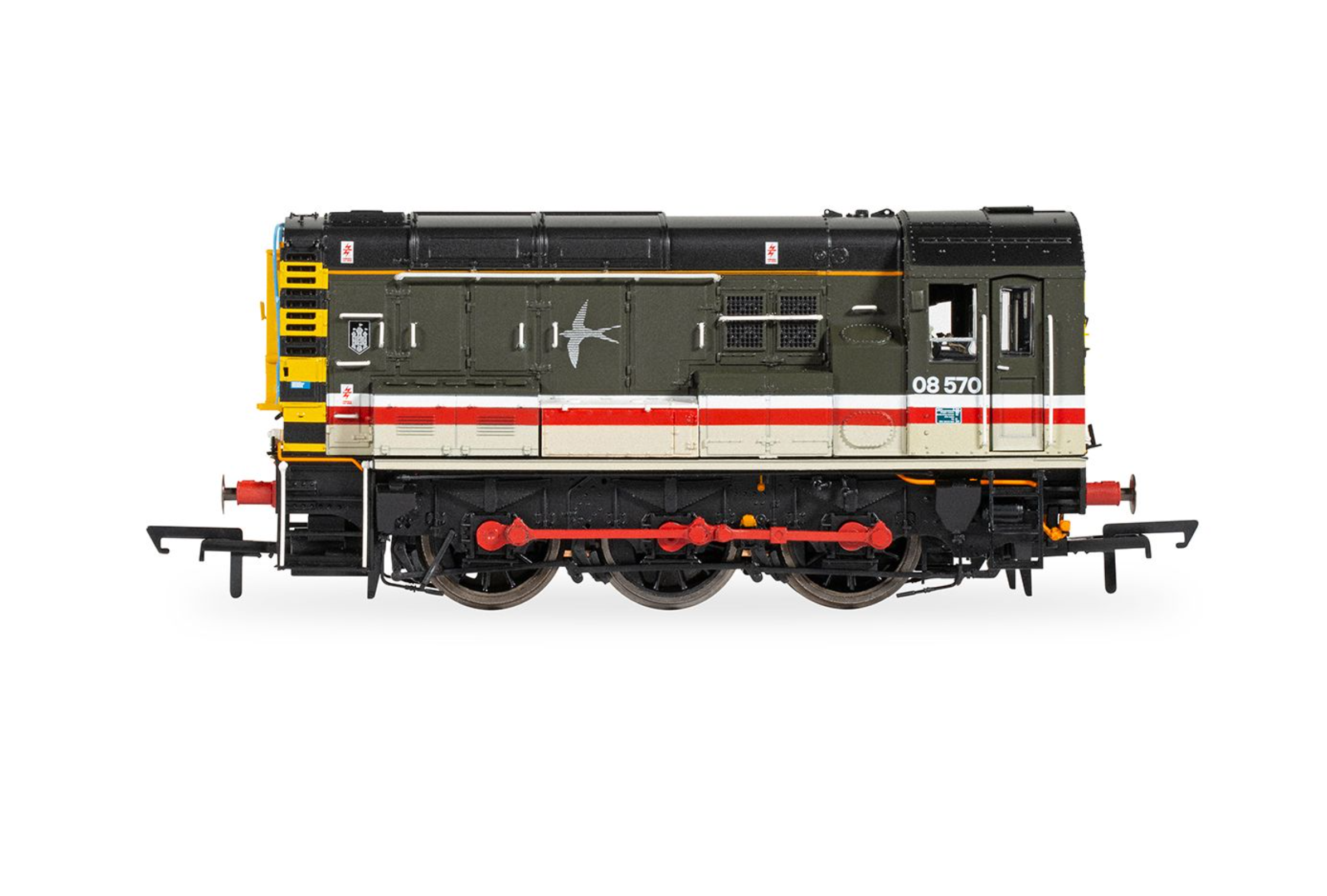 BR, Class 08, 0-6-0, 08570 InterCity Swallow Livery