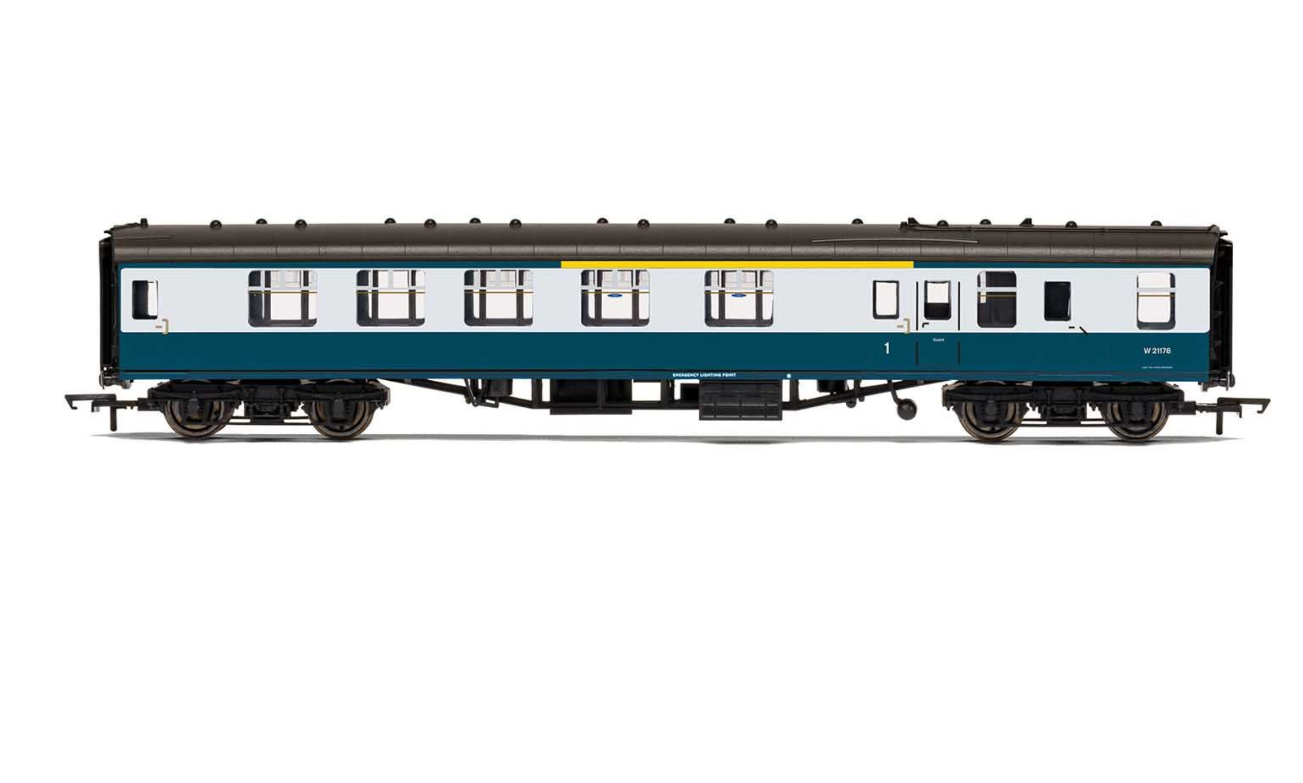 R40023 - BR, Mk1 Brake Composite Corridor, W 21178 - Era 7