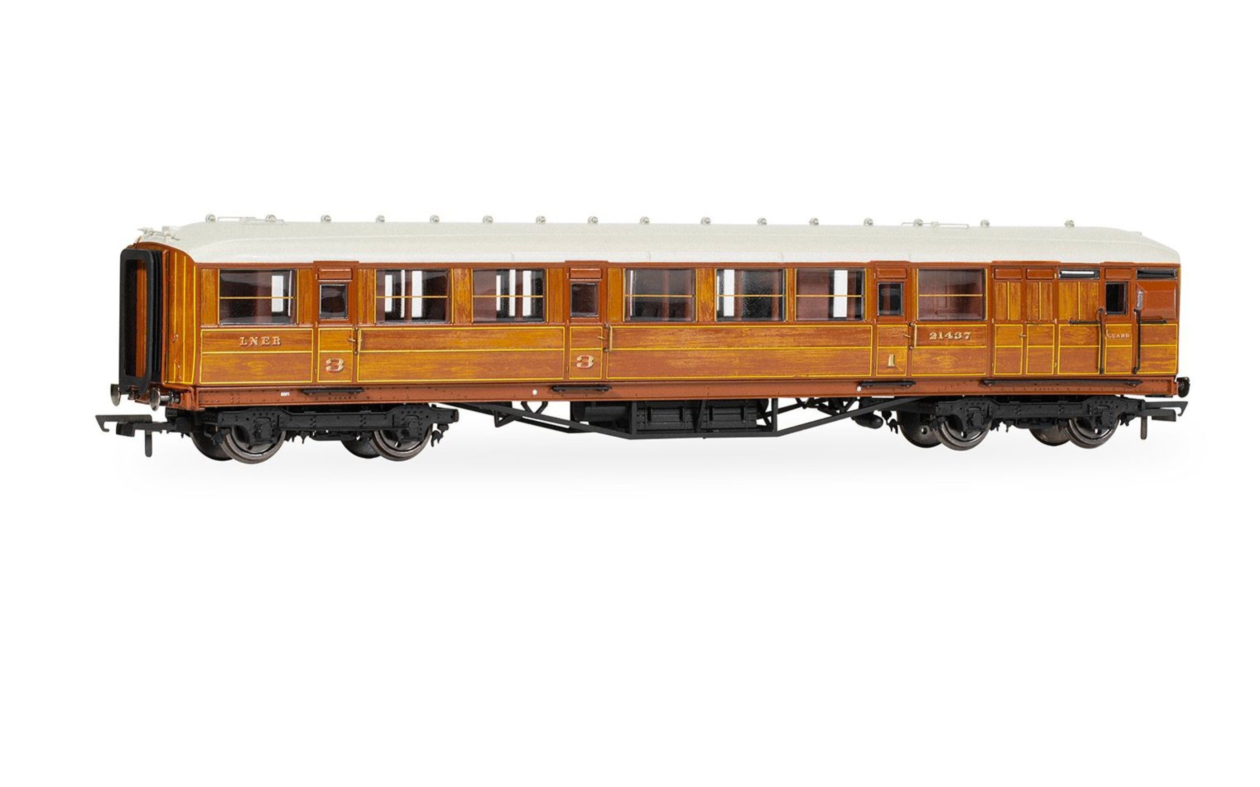 LNER Gresley Corridor Teak Coaches Brake 3rd 21437