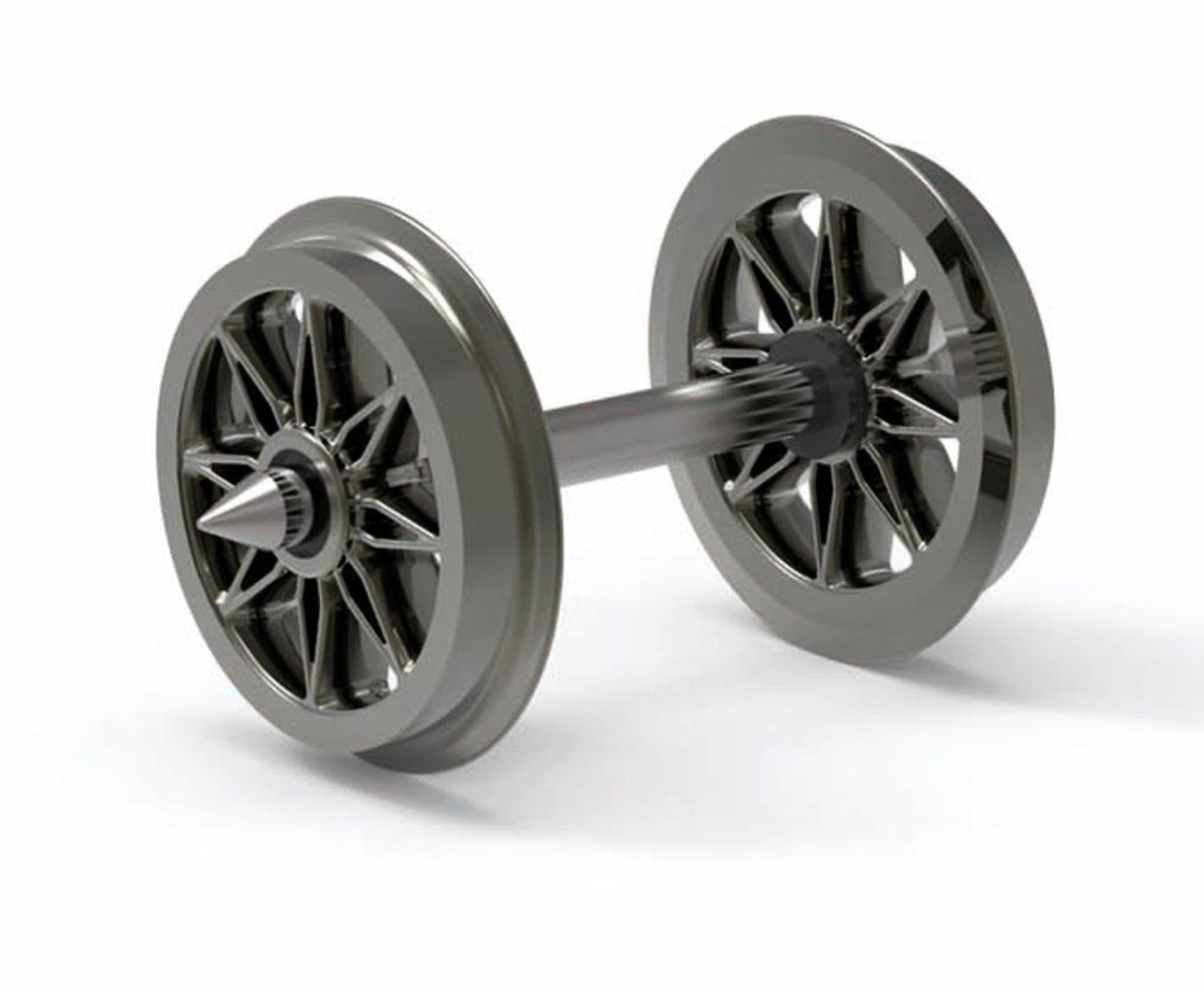 12.6mm Split Spoked Wheels