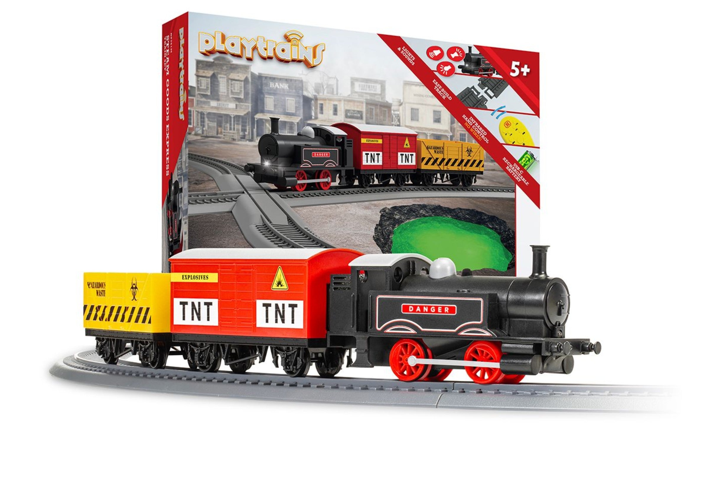 Playtrains Steam Goods Express Train Set
