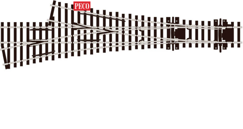 Asymmetric 3 Way Turnout, medium radius