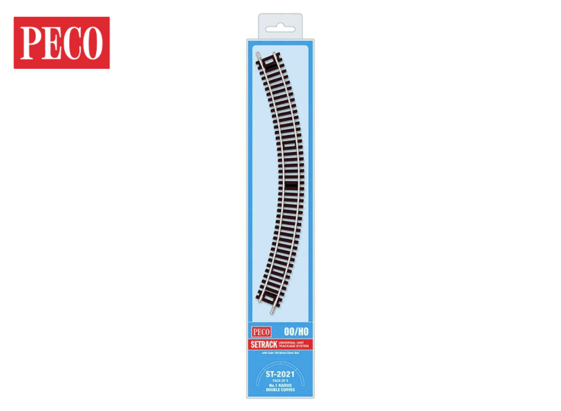 No 1 Radius Double Curve (ST-221) Pack of 4