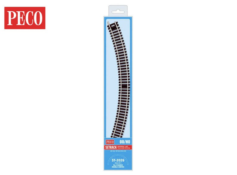 No 2 Radius Double Curve (ST226) Pack of 4