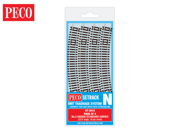 No.2 Radius Standard Curve Pack of 8