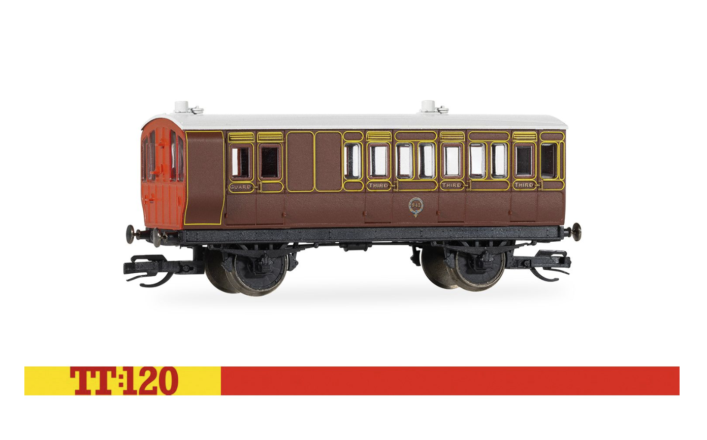 LB&SCR 4 Wheel '941' Brake Third Class Coach