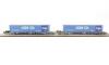 Dapol - 2F-053-003 - Megafret wagon and Less CO2 Container x 2 (W)