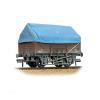 Bachmann - 33-085D - 5 Plank China Clay Wagon BR Bauxite (TOPS) With Hood [W]
