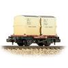 Graham Farish - 377-340B - Conflat Wagon BR Bauxite Early 2 BR White AF Containers [W]