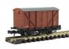 Graham Farish - 377-627 - 12 Ton BR Ventilated Van Plywood Doors BR Bauxite (Early)