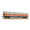 Bachmann - 38-626A - BR FFA Inner Flat BR Blue, 3 x Type L Freightliner Containers