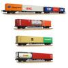 Bachmann - 38-630 - BR FFA/FGA Flats 5-Wagon Bundle BR Blue (TOPS)