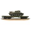 Bachmann - 38-726 - Warflat Bogie Flat Wagon WD Bronze Green with Tank