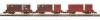 Rapido Trains - 921018 - Conflat P Wagon Triple Pack Bauxite Crimson
