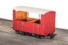 Peco - GR-520UR - GVT 4 wheel Semi Open Coach unlettered red
