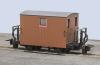 Peco - GR-580UB - Ffestiniog 4 wheel 2 Balcony Brake Van - Unlettered Brown