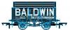 Oxford Rail - OR76CK7006 - Baldwin 7 Plank Coke Wagon - Black
