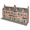Low Relief Terraced House Fronts Brick