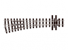 Peco - SL-E496 - Main Line Left Hand Electrofrog Turnout Code 80 Rail