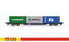 Hornby - TT6032 - Touax KFA Container Wagon with 3x20 Containers