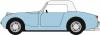 Oxford Diecast - 76AHF002 - Austin Healey Frogeye Sprite Iris Blue/OEW