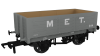 Rapido - 967022 - 5 Plank Open Wagon - No 544 MET Grey